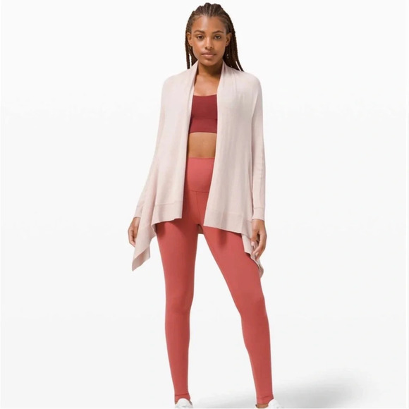 Lululemon Cashlu Wrap Cardigan Sweater in Pink Bliss - Picture 1 of 12